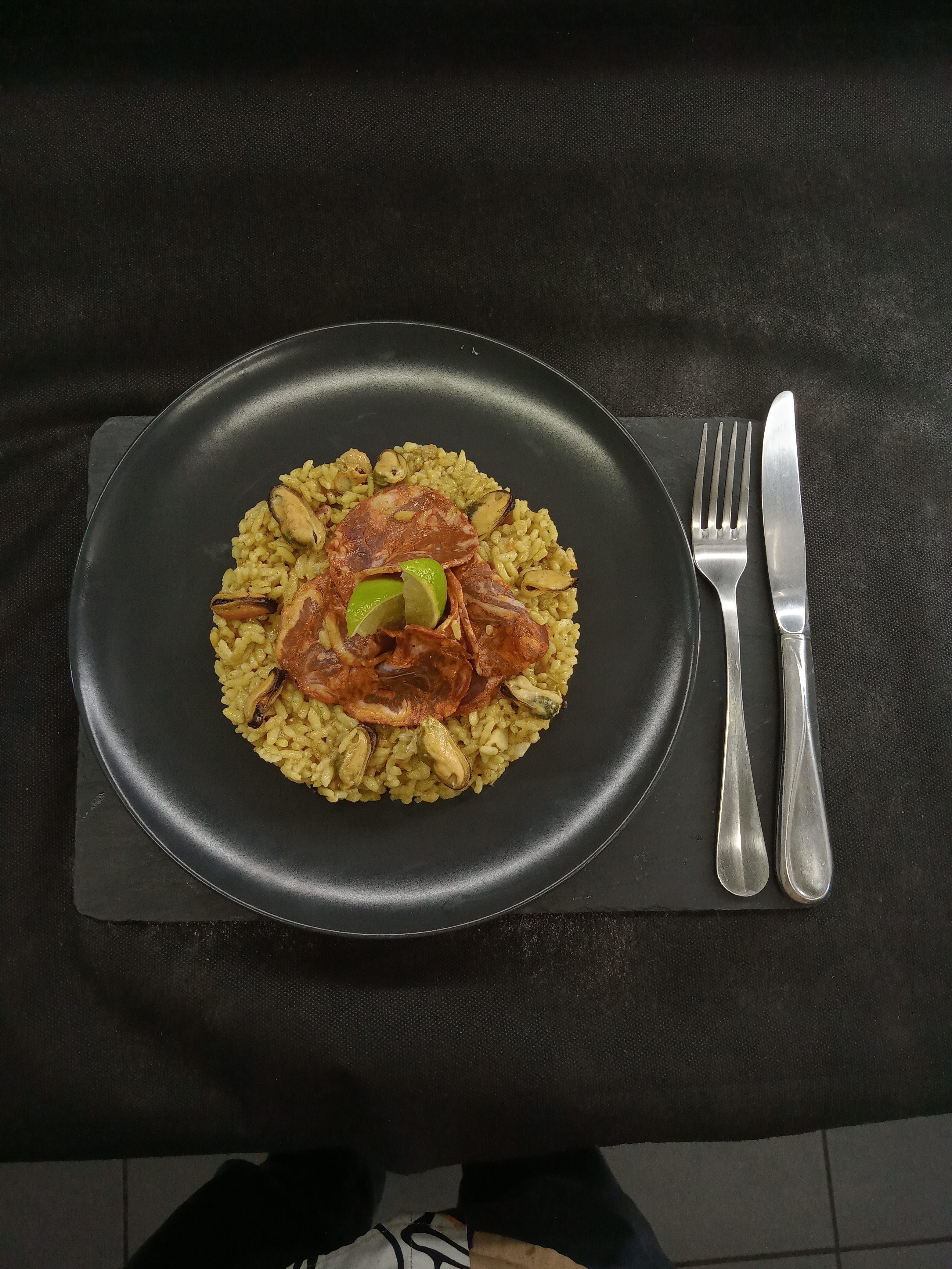 Riz aux fruits de mer et Chorizo